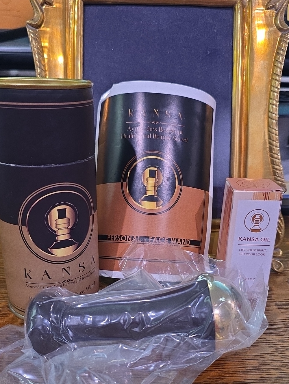 Kansa Personal Face Wand & Oil Set NWT